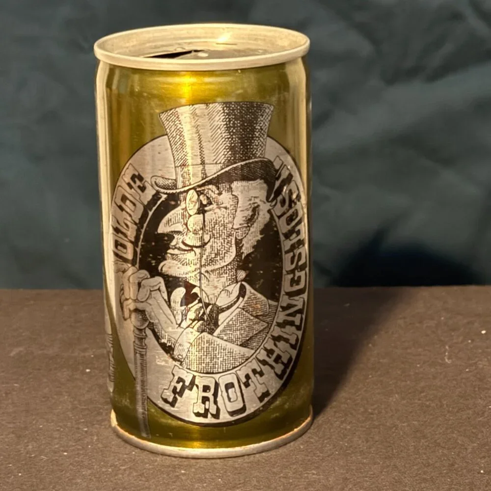 Olde Frothingslosh vintage beer can (green)